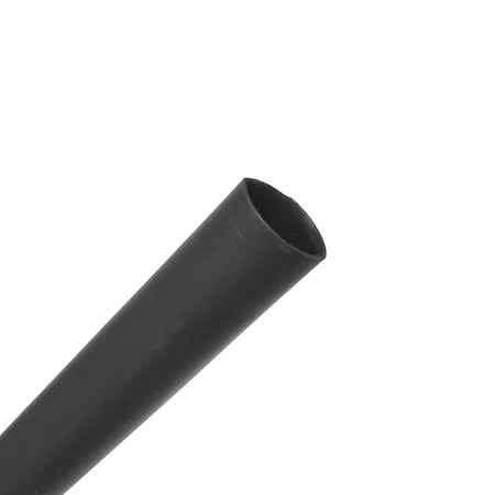 3/8in. Heat Shrink 2:1 Sleeving, Black Thin-Wall PVC Tubing, 1000 Ft Length
